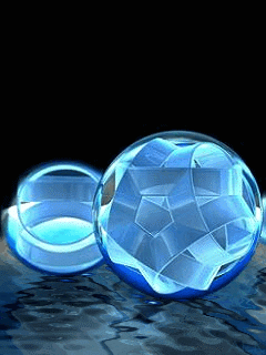 Blue balls background
